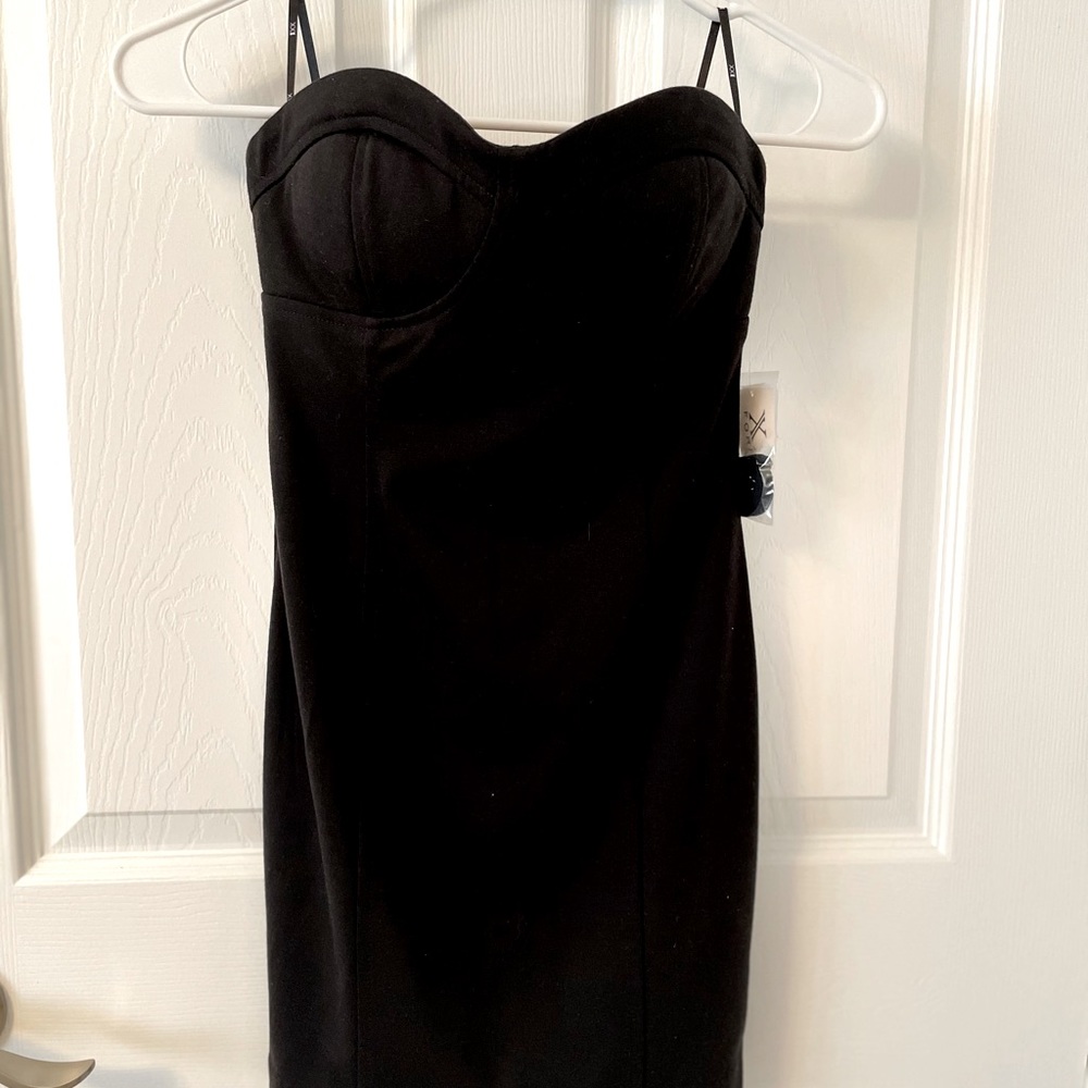Black mini dress